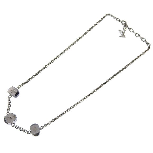 Louis Vuitton Gamble Silver Metal necklace - Picture 1 of 5